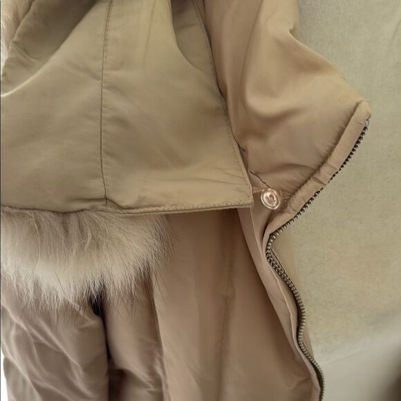1 Madison Tan Puffer Jacket with Stand-Up Collar and Insulation - Picture 10 of 14